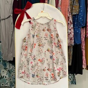 Dalia floral button back tank top